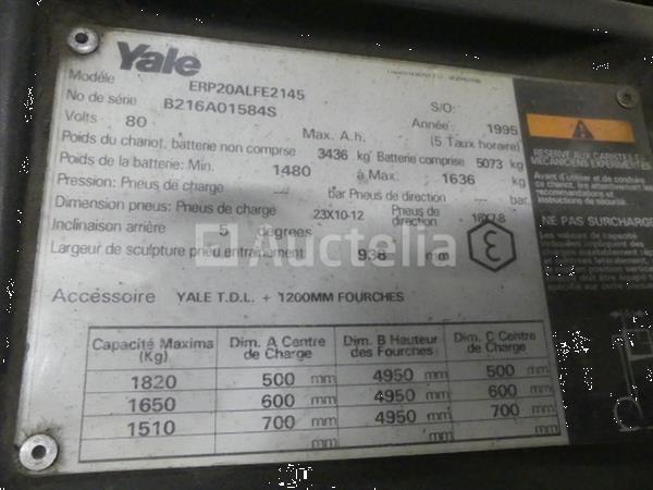 Grote foto yale vorkheftruck erp20alfv2145 agrarisch heftrucks