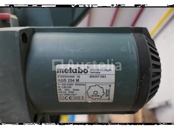 Grote foto verstekzaag en klapvoet metabo kgs 254m doe het zelf en verbouw ijzerwaren en bevestigingsmiddelen