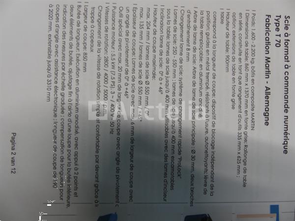 Grote foto martin t70 cnc formaat zaag doe het zelf en verbouw ijzerwaren en bevestigingsmiddelen