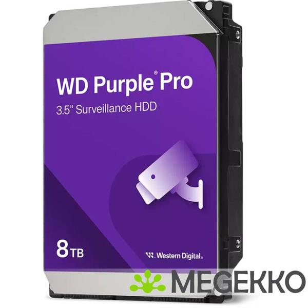 Grote foto western digital purple pro wd 8tb 3.5 sata computers en software harde schijven