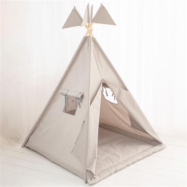 Grote foto outdoor tipi speeltent sand voor binnen en buiten outdoor tipi speeltent mat vlaggen kinderen en baby overige