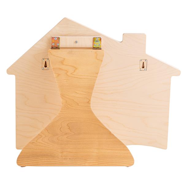 Grote foto sensorisch bord huisje wit met standaard of voor wandmontage wandboard hangend kinderen en baby overige