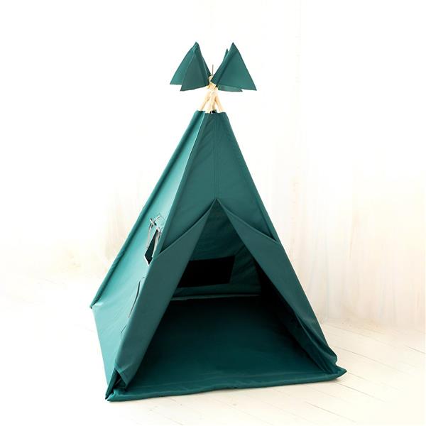 Grote foto outdoor tipi speeltent pine groen voor binnen en buiten outdoor tipi speeltent mat vlaggen kinderen en baby overige