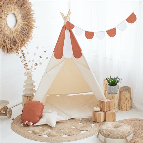 Grote foto tipi tent candy red met zachte speelmat tipi tent mat kinderen en baby overige