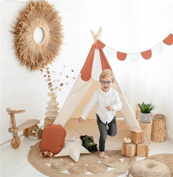 Grote foto tipi tent candy red met zachte speelmat tipi tent mat kinderen en baby overige