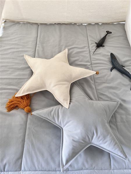 Grote foto tipi tent grijs ecru met pompons katoen met velvet tipi tent kinderen en baby overige