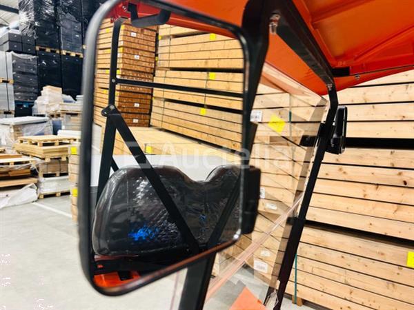 Grote foto rte golfkar met opslagbox oranje doe het zelf en verbouw hefwerktuigen