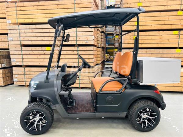 Grote foto rte golfkar met opslagbox mat zwart doe het zelf en verbouw hefwerktuigen