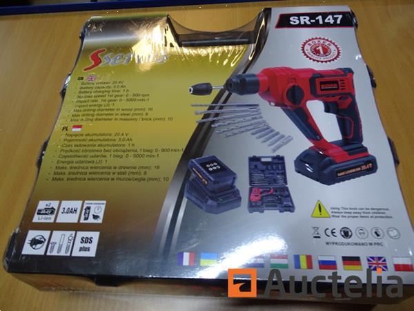 Grote foto sds plus 20.4v boxer sr 147 klopboormachine doe het zelf en verbouw wegenbouw