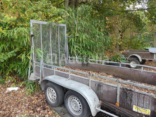 Grote foto dubbelassige oplegger voor onderdelen de ridder agrarisch aanhangwagens
