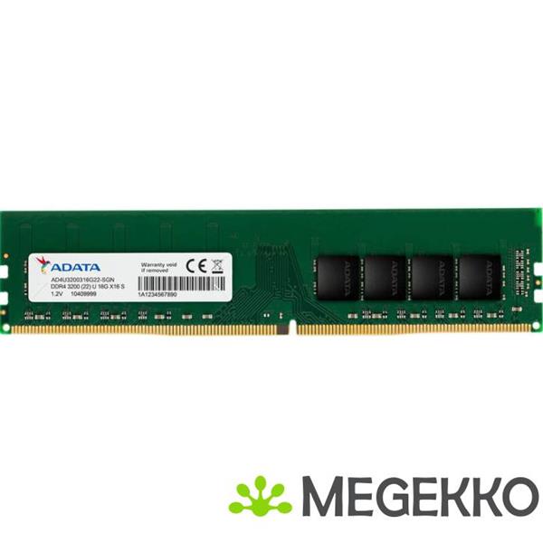 Grote foto adata ad4u320016g22 sgn geheugenmodule 16 gb 1 x 16 gb ddr4 3200 mhz computers en software overige computers en software
