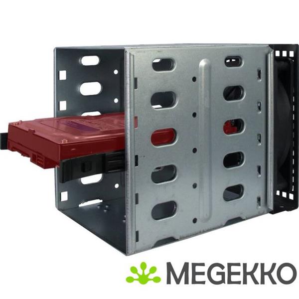 Grote foto inter tech 4u 40255 rack zwart grijs computers en software behuizingen en kasten