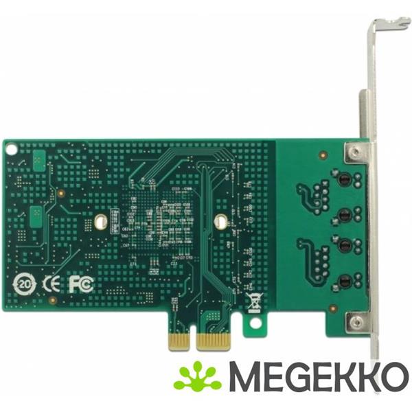 Grote foto delock 89944 pci express x1 kaart 2 x rj45 gigabit lan i82576 computers en software netwerkkaarten routers en switches