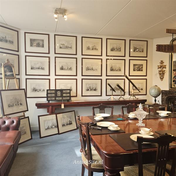 Grote foto serie van 24 litho zeeslagen getekend door p.j. schotel uitgave buffa amsterdam prachtig identi antiek en kunst overige in antiek gebruiksvoorwerpen