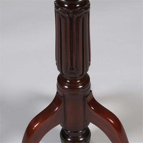Grote foto zeer hoge elegante piedestal met verdiept blad in donker notenhout no.332430 antiek en kunst stoelen en banken