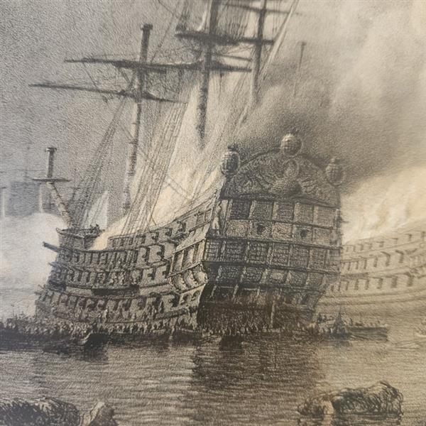 Grote foto serie van 24 litho zeeslagen getekend door p.j. schotel uitgave buffa amsterdam prachtig identi antiek en kunst overige in antiek gebruiksvoorwerpen