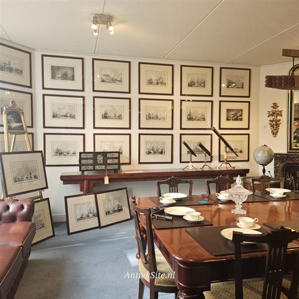 Grote foto serie van 24 litho zeeslagen getekend door p.j. schotel uitgave buffa amsterdam prachtig identi antiek en kunst overige in antiek gebruiksvoorwerpen