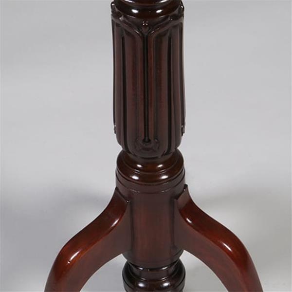 Grote foto zeer hoge elegante piedestal met verdiept blad in donker notenhout no.332430 antiek en kunst stoelen en banken