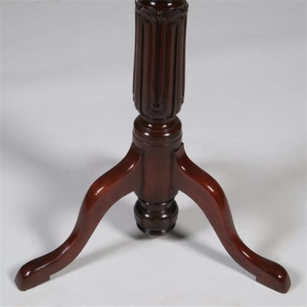 Grote foto zeer hoge elegante piedestal met verdiept blad in donker notenhout no.332430 antiek en kunst stoelen en banken