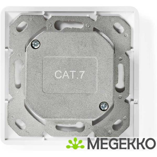 Grote foto nedis netwerk wanddoos inbouw 2 poort en cat7 computers en software netwerkkaarten routers en switches