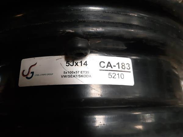 Grote foto stalen 14 inch velg voor vw seat skoda audi auto onderdelen banden en velgen