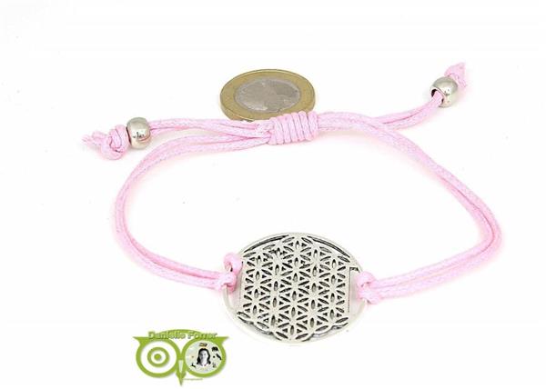 Grote foto armbandje flower of life aan koordje roze verzamelen overige verzamelingen