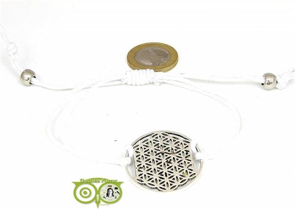 Grote foto armbandje flower of life aan koordje wit verzamelen overige verzamelingen