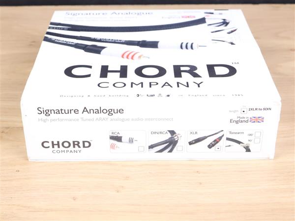 Grote foto chord company signature tuned aray audio interconnect 2x xlr to 5 pins din 1 0 metre audio tv en foto onderdelen en accessoires