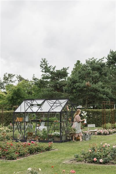 Grote foto nieuw tuinkasmary ii zwart vg 3mm tuin en terras kassen en kweekspullen