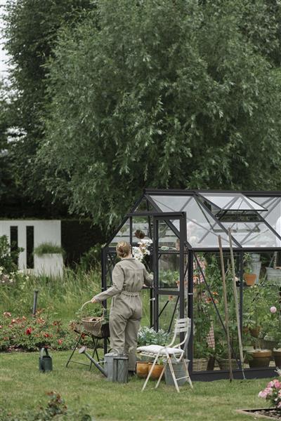 Grote foto tuinkas mary iii zwart vg 3 mm tuin en terras tuinhuisjes en blokhutten