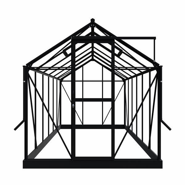 Grote foto nieuw tuinkas mary iv zwart vg 3mm tuin en terras tuinhuisjes en blokhutten