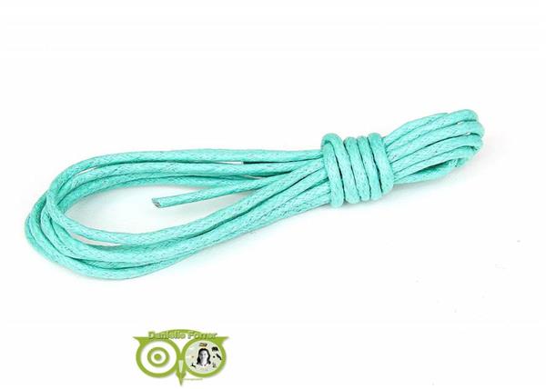 Grote foto waxkoord 1.5 mm turquoise mint 1 2 mtr. sieraden tassen en uiterlijk kettingen