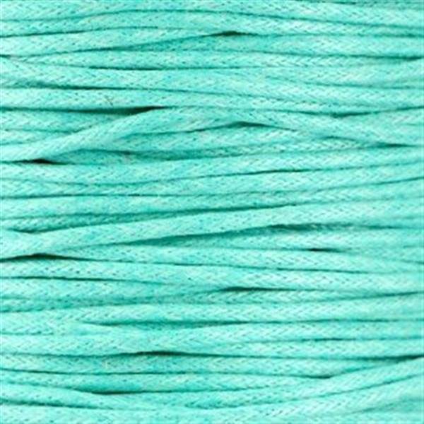 Grote foto waxkoord 1.5 mm turquoise mint 1 2 mtr. sieraden tassen en uiterlijk kettingen