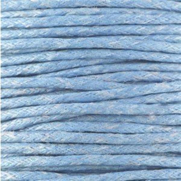 Grote foto waxkoord 1.5 mm light sapphire blue 1 2 mtr. sieraden tassen en uiterlijk kettingen