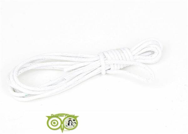 Grote foto waxkoord 1.5 mm wit 1 2 mtr. kleding dames sieraden