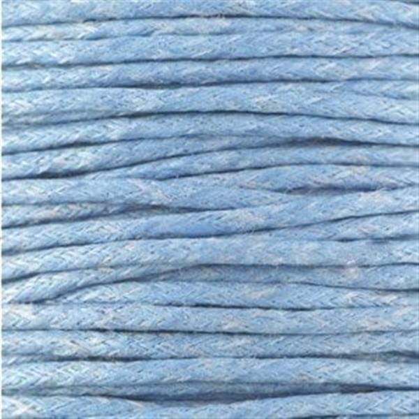 Grote foto waxkoord 1.5 mm light sapphire blue 1 2 mtr. kleding dames sieraden