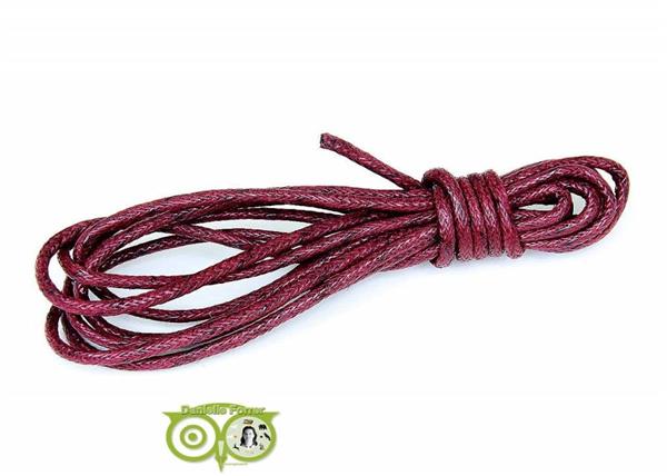 Grote foto waxkoord 1.5 mm bordeaux bruin 1 2 mtr. kleding dames sieraden