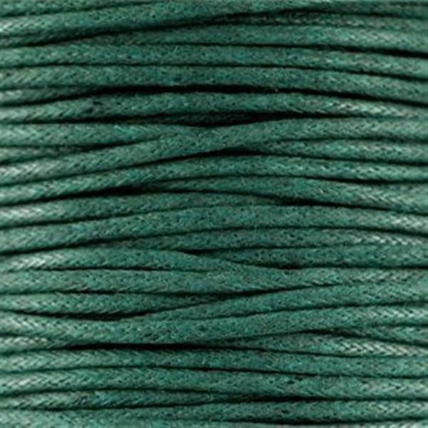 Grote foto waxkoord 1.5 mm dark emerald green 1 2 mtr. kleding dames sieraden