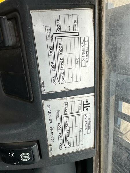 Grote foto vs 22429 elektrische heftruck jungheinrich efg540 vorkenspreider agrarisch heftrucks