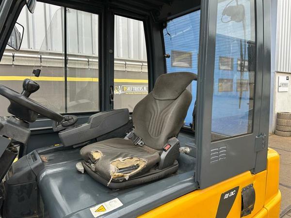 Grote foto vs 22429 elektrische heftruck jungheinrich efg540 vorkenspreider agrarisch heftrucks