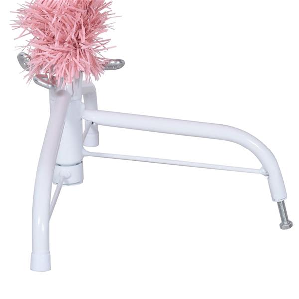 Grote foto vidaxl kunstkerstboom met standaard half 150 cm pvc roze diversen overige diversen