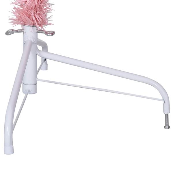Grote foto vidaxl kunstkerstboom met standaard half 180 cm pvc roze diversen overige diversen