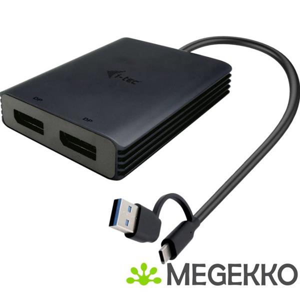 Grote foto i tec usb a usb c dual 4k 60 hz displayport video adapter computers en software videokaarten