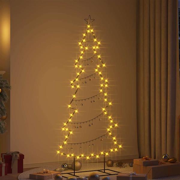 Grote foto vidaxl metalen kerstboom met standaard zwart 180 cm staal diversen overige diversen