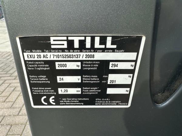 Grote foto vs 22440 elektrische palletwagen exu20 doe het zelf en verbouw hefwerktuigen