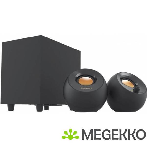 Grote foto creative labs creative pebble plus luidspreker set 2.1 kanalen 8 w zwart computers en software overige computers en software