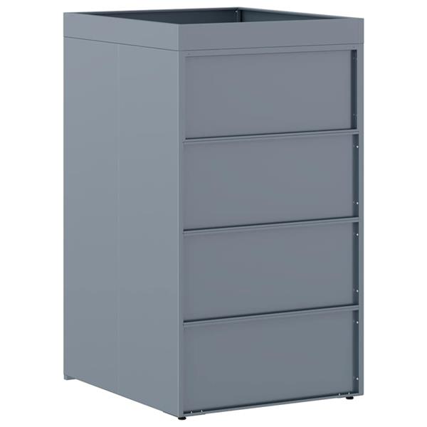 Grote foto vidaxl zwenkwagen opslag met plantenbakdak voor enkel 240l bak tuin en terras overige tuin en terras