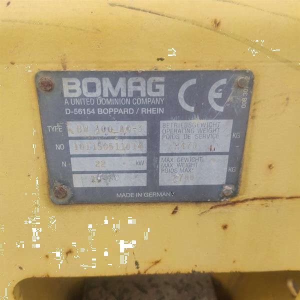 Grote foto bomag bw 100 ad3 doe het zelf en verbouw wegenbouw