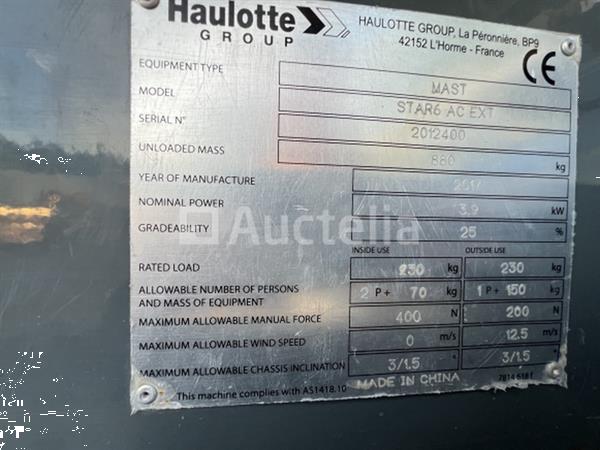 Grote foto haulotte star6 ac ext doe het zelf en verbouw onderdelen en accessoires