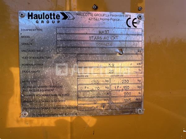 Grote foto haulotte star6 ac ext doe het zelf en verbouw onderdelen en accessoires